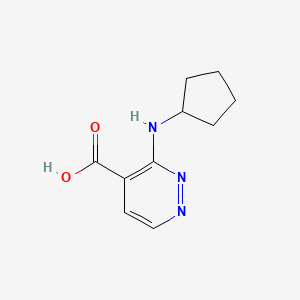 molecular formula C10H13N3O2 B1459109 3-(Cyclopentylamino)pyridazine-4-carboxylic acid CAS No. 1535418-59-7