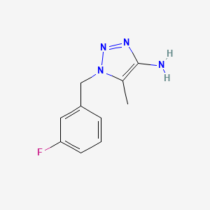 1-[(3-fluorophenyl)methyl]-5-methyl-1H-1,2,3-triazol-4-amine