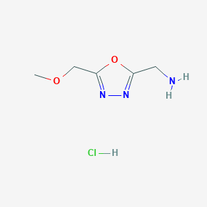[5-(Methoxymethyl)-1,3,4-oxadiazol-2-yl]methanamine hydrochloride