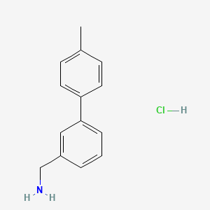 [3-(4-Methylphenyl)phenyl]methanamine hydrochloride