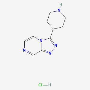 4-{[1,2,4]Triazolo[4,3-a]pyrazin-3-yl}piperidine hydrochloride