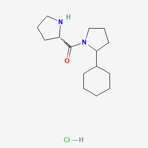 2-cyclohexyl-1-[(2S)-pyrrolidine-2-carbonyl]pyrrolidine hydrochloride