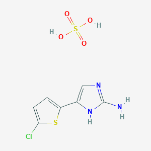 4-(5-Chlorothiophen-2-yl)-1H-imidazol-2-amine, sulfuric acid