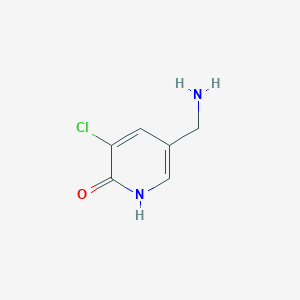 molecular formula C6H7ClN2O B1459160 5-(Aminomethyl)-3-chloropyridin-2-OL CAS No. 1393575-12-6