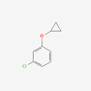 molecular formula C9H9ClO B1459162 1-Chloro-3-cyclopropoxybenzene CAS No. 1243285-60-0