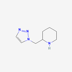 molecular formula C8H14N4 B1459167 2-[(1H-1,2,3-三唑-1-基)甲基]哌啶 CAS No. 1432792-62-5