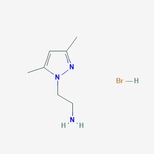 [2-(3,5-dimethyl-1H-pyrazol-1-yl)ethyl]amine hydrobromide