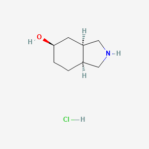 molecular formula C8H16ClNO B1459174 (3aR,5R,7aS)-rel-5-羟基-2H-异吲哚 CAS No. 52865-10-8