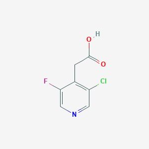 molecular formula C7H5ClFNO2 B1459179 2-(3-Chloro-5-fluoropyridin-4-yl)acetic acid CAS No. 1227499-71-9