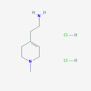 molecular formula C8H18Cl2N2 B1459184 2-(1-Methyl-1,2,3,6-tetrahydropyridin-4-yl)ethan-1-amine dihydrochloride CAS No. 1423034-46-1