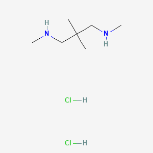 molecular formula C7H20Cl2N2 B1459190 [2,2-二甲基-3-(甲基氨基)丙基](甲基)胺二盐酸盐 CAS No. 1375474-73-9