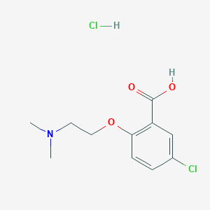 molecular formula C11H15Cl2NO3 B1459192 5-氯-2-[2-(二甲基氨基)乙氧基]苯甲酸盐酸盐 CAS No. 1375473-45-2