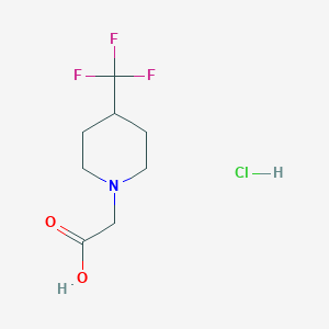 2-[4-(Trifluoromethyl)piperidin-1-yl]acetic acid hydrochloride