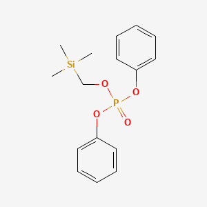 molecular formula C16H21O4PSi B14591972 Diphenyl (trimethylsilyl)methyl phosphate CAS No. 61357-03-7