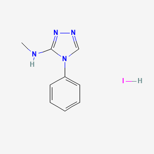 molecular formula C9H11IN4 B1459200 N-methyl-4-phenyl-4H-1,2,4-triazol-3-amine hydroiodide CAS No. 1423806-13-6