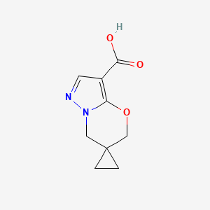 1',3'-Dihydrospiro(cyclopropane-1,2'-pyrazolo[3,2-b][1,3]oxazine)-5'-carboxylic acid
