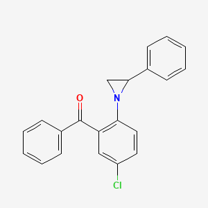molecular formula C21H16ClNO B14592069 [5-Chloro-2-(2-phenylaziridin-1-yl)phenyl](phenyl)methanone CAS No. 61577-88-6