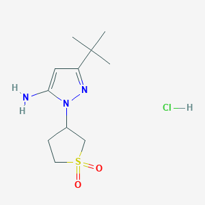 3-tert-butyl-1-(1,1-dioxidotetrahydro-3-thienyl)-1H-pyrazol-5-amine hydrochloride