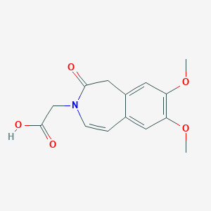 (7,8-dimethoxy-2-oxo-1,2-dihydro-3H-3-benzazepin-3-yl)acetic acid