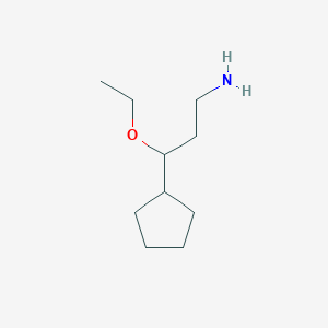 3-Cyclopentyl-3-ethoxypropan-1-amine