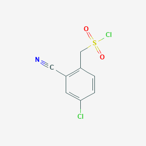 (4-Chloro-2-cyanophenyl)methanesulfonyl chloride