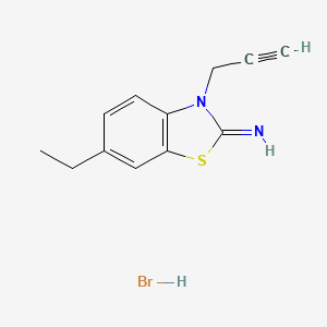 6-ethyl-3-(prop-2-yn-1-yl)benzo[d]thiazol-2(3H)-imine hydrobromide
