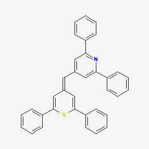 molecular formula C35H25NS B14592296 Pyridine, 4-[(2,6-diphenyl-4H-thiopyran-4-ylidene)methyl]-2,6-diphenyl- CAS No. 61274-43-9
