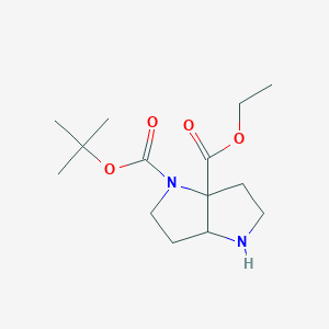 1-tert-Butyl 6a-ethyl hexahydropyrrolo[3,2-b]pyrrole-1,6a(2H)-dicarboxylate