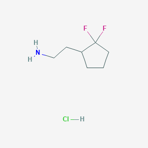 2-(2,2-Difluorocyclopentyl)ethan-1-amine hydrochloride