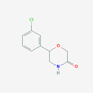 6-(3-Chlorophenyl)morpholin-3-one