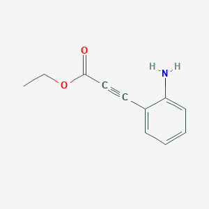 molecular formula C11H11NO2 B1459254 Ethyl 3-(2-aminophenyl)-2-propynoate CAS No. 116659-85-9