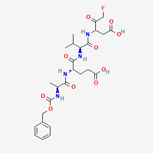 molecular formula C26H35FN4O10 B1459260 Z-Ala-Glu-Val-DL-Asp-fluoromethylketone CAS No. 419543-05-8