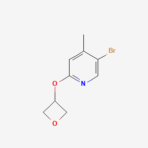 molecular formula C9H10BrNO2 B1459261 5-Bromo-4-methyl-2-(oxetan-3-yloxy)pyridine CAS No. 1600802-65-0