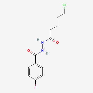 molecular formula C12H14ClFN2O2 B1459262 N'-(5-chloropentanoyl)-4-fluorobenzohydrazide CAS No. 1823188-46-0