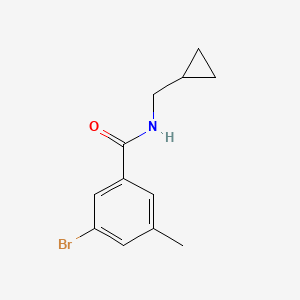 molecular formula C12H14BrNO B1459263 3-Bromo-N-(cyclopropylmethyl)-5-methylbenzamide CAS No. 1851618-59-1
