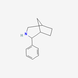 molecular formula C13H17N B1459266 2-Phenyl-3-azabicyclo[3.2.1]octane CAS No. 100608-29-5