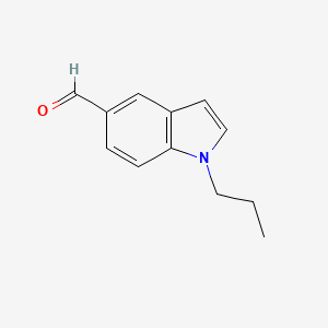 molecular formula C12H13NO B1459282 1-Propyl-1H-indole-5-carbaldehyde CAS No. 1072493-14-1