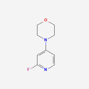 molecular formula C9H11FN2O B1459288 4-(2-Fluoropyridin-4-yl)morpholine CAS No. 1564591-74-7