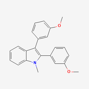 molecular formula C23H21NO2 B14592880 2,3-Bis(3-methoxyphenyl)-1-methyl-1H-indole CAS No. 61078-04-4