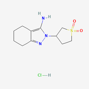 2-(1,1-dioxidotetrahydro-3-thienyl)-4,5,6,7-tetrahydro-2H-indazol-3-amine hydrochloride