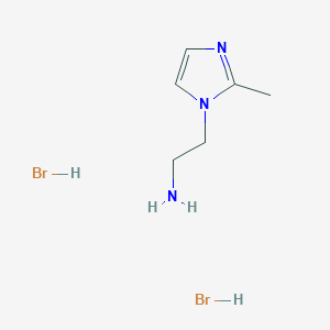 [2-(2-methyl-1H-imidazol-1-yl)ethyl]amine dihydrobromide