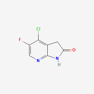 molecular formula C7H4ClFN2O B1459297 4-Chloro-5-fluoro-7-aza-2-oxindole CAS No. 1190315-74-2