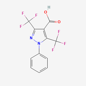1-phenyl-3,5-bis(trifluoromethyl)-1H-pyrazole-4-carboxylic acid