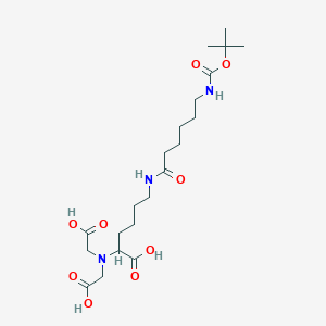 molecular formula C21H37N3O9 B014593 t-Boc-aminocaproicnitrilotriacetic Acid CAS No. 1039123-88-0