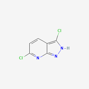 molecular formula C6H3Cl2N3 B1459300 3,6-二氯-1H-吡唑并[3,4-b]吡啶 CAS No. 1352893-80-1
