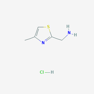 molecular formula C5H9ClN2S B1459305 (4-Methylthiazol-2-YL)methanamine hydrochloride CAS No. 1196146-15-2