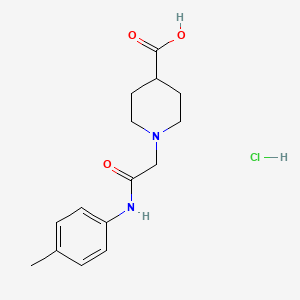 1-{2-[(4-Methylphenyl)amino]-2-oxoethyl}piperidine-4-carboxylic acid hydrochloride