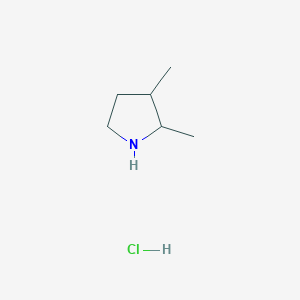 molecular formula C6H14ClN B1459310 2,3-Dimethylpyrrolidine hydrochloride CAS No. 1375474-39-7