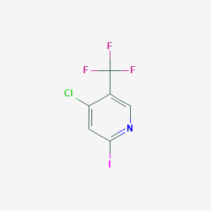 molecular formula C6H2ClF3IN B1459318 4-Chloro-2-iodo-5-(trifluoromethyl)pyridine CAS No. 1227578-17-7