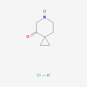 molecular formula C7H12ClNO B1459323 6-Azaspiro[2.5]octan-4-one hydrochloride CAS No. 1408076-12-9